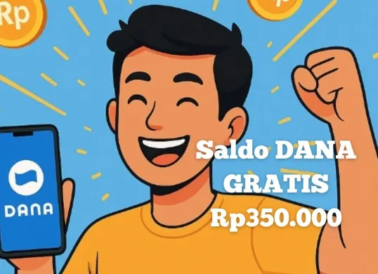 Klaim saldo DANA gratis Rp350.000 lewat cara-cara mudah yang langsung cair ke e-wallet. (Sumber: Poskota/Syania Nurul Lita Baikuni)