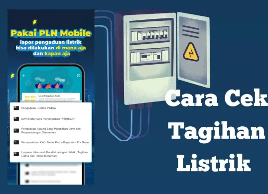 Cara mudah mengecek tagihan listrik secara online. (Sumber: Poskota/Syania Nurul Lita Baikuni)