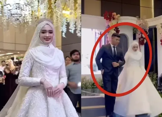 Potret Inara Rusli mantan istri Virgoun viral gandeng pria di momen bak pernikahan (Sumber: TikTok/Inaldola19)