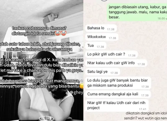 Potret eks road manajer yang buka suara bersamaan adanya dugaan penipuan jumpa fans oleh Aldy Maldini. (Sumber: X/ @banyusadewa)