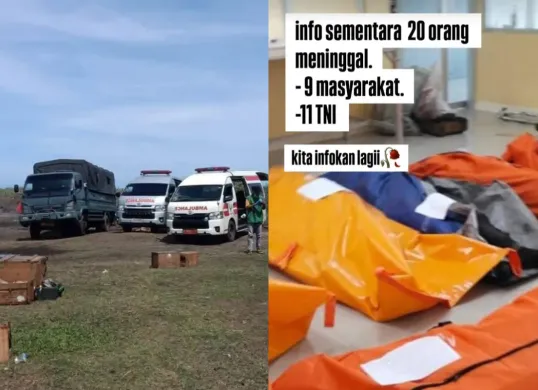 Potret tragedi pemusnahan amunisi kadaluwarsa di Cibalong, Garut, Jawa Barat. (Sumber: Instagram/@sekitarpameungpeuk)