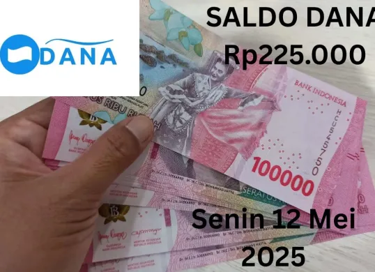 Gunakan cara ini untuk klaim saldo DANA Rp225.000 Senin 12 Mei 2025, uang gratis bisa cair ke dompet elektronik. (Sumber: Poskota/Gabriel Omar Batistuta)