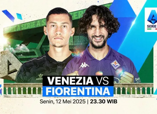 Info live streaming Venezia vs Fiorentina. (Sumber: Vidio)