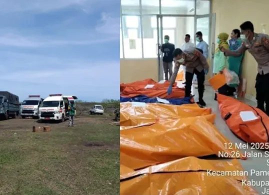 13 korban jiwa dalam ledakan amunisi kedaluwarsa TNI di Garut. Lokasi kejadian steril, tapi bagaimana bisa terjadi, simak investigasi terbaru dari KSAD dan tim medis. (Sumber: X/@r4g4j1m351n)