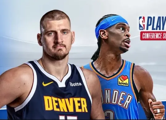 Streaming Oklahoma City Thunder vs Denver Nuggets. (Foto: Vidio)