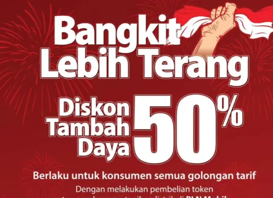 Ilustrasi diskon tarif untuk tambah daya listrik. (Sumber: Instagram/@pln_id)