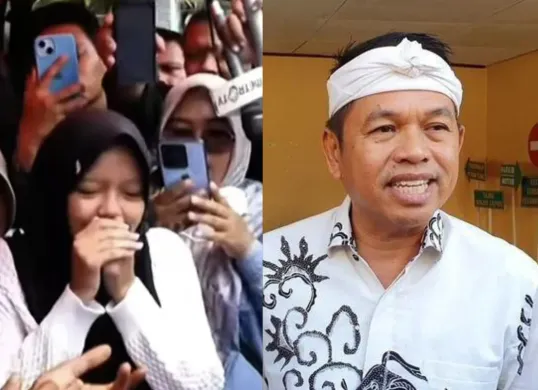 Gubernur Jawa Barat Dedi Mulyadi berjanji akan menanggung seluruh biaya pendidikan anak korban ledakan amunisi Garut hingga kuliah. (Sumber: Instagram/@dedimulyadi71)