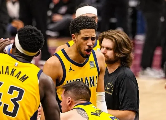 Indiana Pacers tembus final wilayah Timur setelah mengalahkan Cleveland Cavaliers di Game 5 perempat final NBA 2024-2025. (Foto: Instagram/@pacers)
