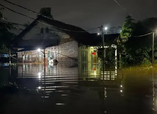 Banjir Tanah Baru, Kecamatan Bogor Utara, Kota Bogor, Rabu, 14 Mei 2025. (Sumber: Dok. BPBD Kota Bogor)
