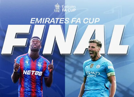 Jadwal final FA Cup 2025 Crystal Palace vs Manchester City. (Sumber: Instagram @emiratesfacup)