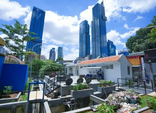 Sistem Pengelolaan Air Limbah Domestik (SPALD). (Sumber: Dok. Kominfo SDA Jakarta)