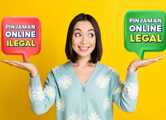 Ilustrasi perbedaan pinjol legal vs pinjol ilegal. (Sumber: Lentera Dana Nusantara)