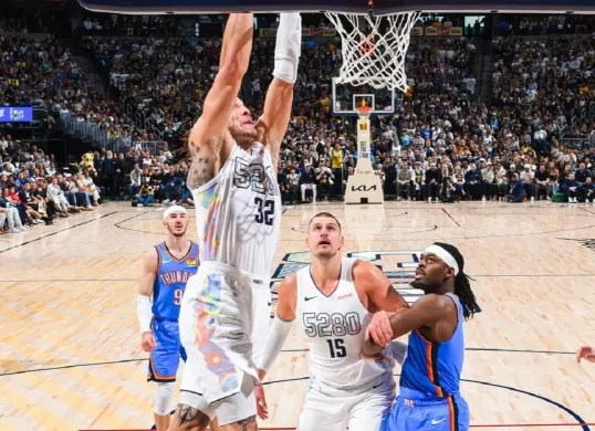 Hasil pertandingan Game 6 semifinal wilayah Barat NBA 2024-2025 antara Denver Nuggets melawan Oklahoma City Thunder. (Foto: Instagram/@nuggets)