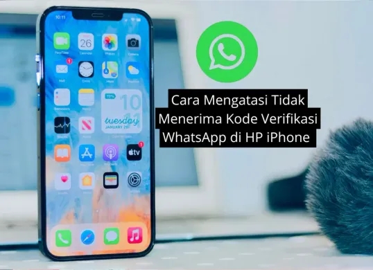 Cara mengatasi tidak bisa menerima kode verifikasi WhatsApp di HP iPhone. (Canva)