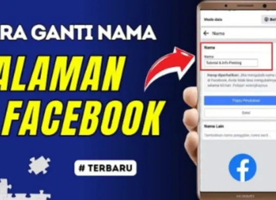Ilustrasi cara mengganti nama halaman Facebook. (Sumber: YouTube/@Kurniawan Albukhori)