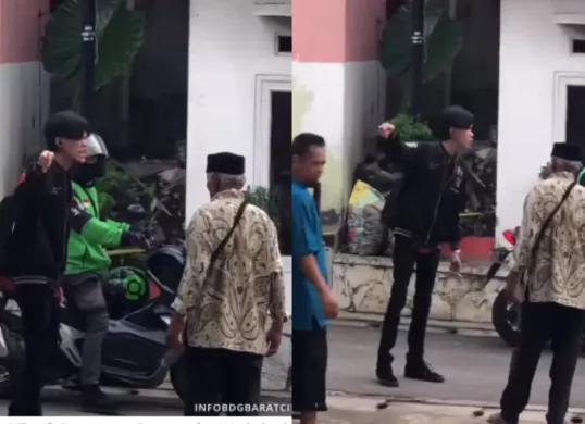 Seorang pemuda nekat membakar karpet masjid dan menusuk warga di Bandung. (Sumber: Tangkap Layar Instagram/@infobdgbaratcimahi)