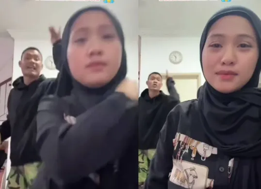 TikToker Malaysia, Siti Jumumall viral di medsos lantaran ditalak saat melakukan live. (Sumber: Tangkap layar Instagram/@medsoszone)