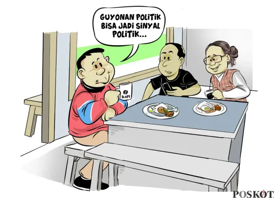 Obrolan Warteg: Guyonan Politik (Sumber: Poskota/Arif Setiadi)
