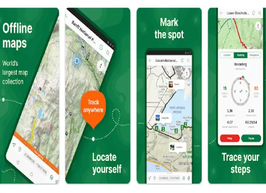 Maps offline untuk trekking, nikmati perjalanan dengan aman. (Sumber: play.google.com/AvenzaMaps)