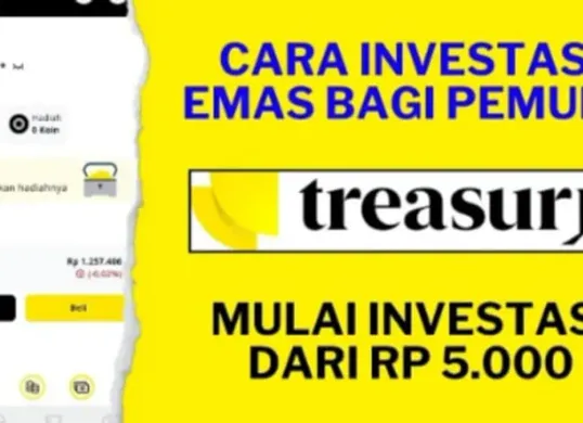 Tangkapan layar cara investasi emas di aplikasi Treasury. (Sumber: YouTube/@Pemburu Cuan)