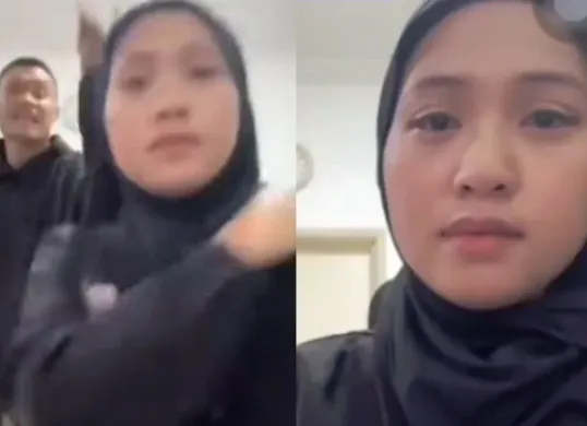 Siti Jamumall menangis saat siaran langsung di TikTok, sesaat sebelum Khairul Aiman menjatuhkan talak kedua. (Sumber: TikTok/@sitijamumall)