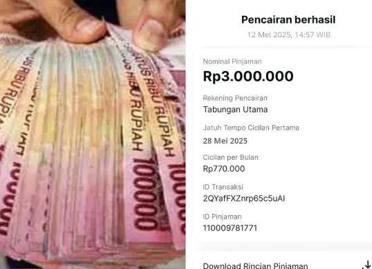 Meskipun mudah diakses, masyarakat harus tetap waspada terhadap aplikasi pinjol ilegal yang mencairkan dana tanpa verifikasi data ketat. (Sumber: Facebook/Aksi Galbay)
