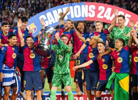 Barcelona harus menerima kekalahan 2-3 secara dramatis dari Villarreal dalam lanjutan La Liga 2024/2025 di Estadio Olimpico Lluis Companys, Senin, 19 Mei 2025 dini hari WIB. (Sumber: @fcbarcelona)