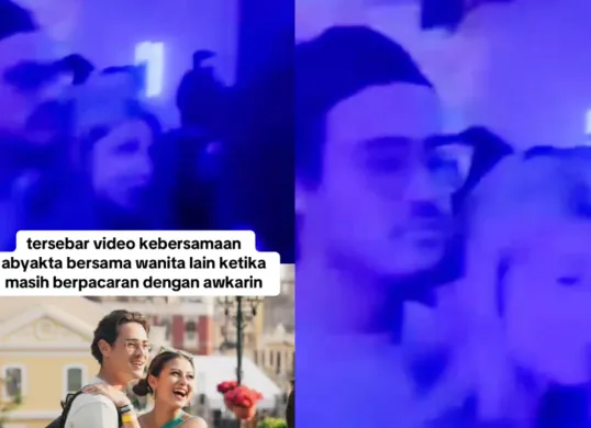 Ilustrasi video berdurasi 21 detik yang viral di medsos serta memunculkan spekulasi Abyakta Ernoult selingkuh  dari Awkarin. (Sumber: TikTok/@chezeekake)