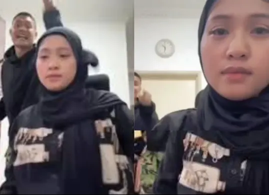 Siti Jamumall menangis saat live TikTok usai dijatuhi talak dua oleh suaminya, Aiman, dalam siaran yang disaksikan lebih dari 20 ribu orang. (Sumber: TikTok/@sitijamumall)