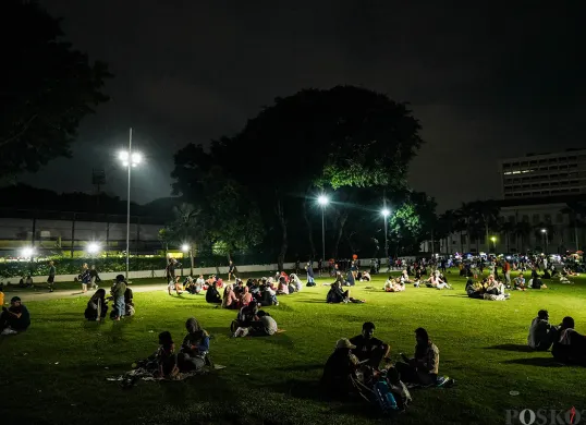 Ilustrasi taman di Jakarta. (Sumber: Poskota/Bilal Nugraha Ginanjar)