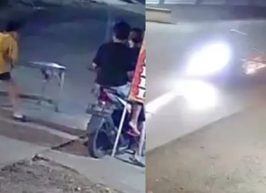 Viral rekaman video aksi bocah di Jepara yang pindahkan kursi ke jalan hingga sebabkan kecelakaan bikin netizen geram. (Sumber: Tangkap layar Instagram/@medsoszone)