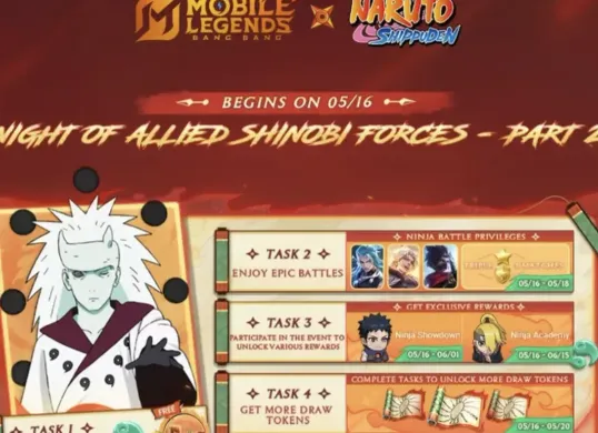Ilustrasi item Walkie Grass di event Akademi Ninja MLBB x Naruto, yang memberikan efek spesial saat mengikuti hero tertentu. (Sumber: Instagram/@mobilelegendsgame)