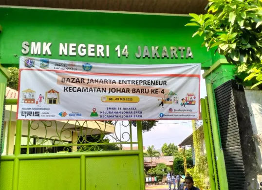 Ilustrasi - SMKN 14 Jakarta, Johar Baru, Jakarta Pusat. (Sumber: Poskota/M. Tegar Jihad)