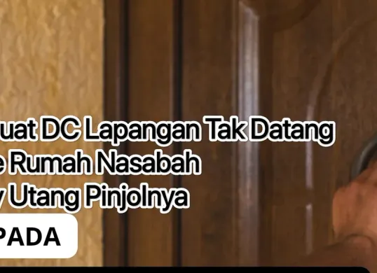 Cara buat DC pinjol tidak datang lagi ke rumah nasabah. (Canva)