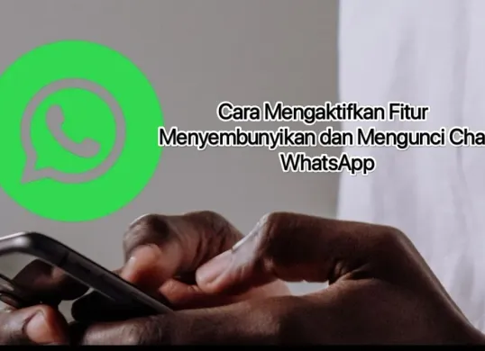 Cara mengaktifkan fitur menyembunyikan dan mengunci chat WhatsApp. (Canva)