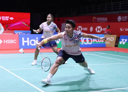 Pasangan ganda putri Indonesia, Apriyani Rahayu/Febi Setianingrum, membuka langkah positif di Malaysia Masters 2025. (Sumber: PBSI)