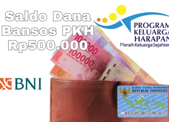 Saldo dana bansos PKH untuk anak sekolah berhasil cair Rp500.000 melalui rekening BNI untuk KPM susulan. (Sumber: Poskota/Syania Nurul Lita Baikuni)