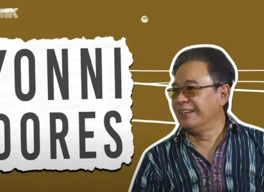 Yoni Dores, pencipta lagu senior yang aktif memperjuangkan hak cipta musisi Indonesia. (Sumber: Youtube/Bronik TV)