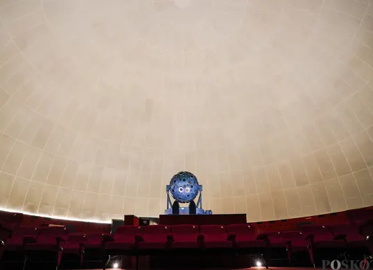 Kondisi bangunan dan fasilitas edukasi di Planetarium Taman Ismail Marzuki (TIM), Jakarta. (Sumber: Poskota/Bilal Nugraha Ginanjar)