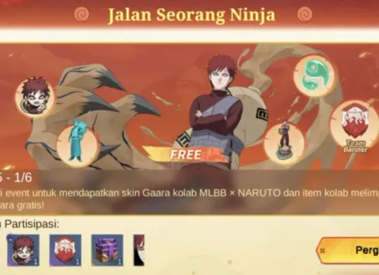 Event Akademi Ninja MLBB x Naruto akan berakhir pada 30 Juni 2025. (Sumber: TikTok/@roycepascual)