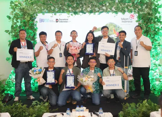 Karyawan Telkom Regional IV Kalimantan berpartisipasi dalam GoZero% Innovation Festival di Tarakan, Kalimantan Utara, Rabu, 14 Mei 2025. (Sumber: PT Telkom Indonesia (Persero) Tbk)