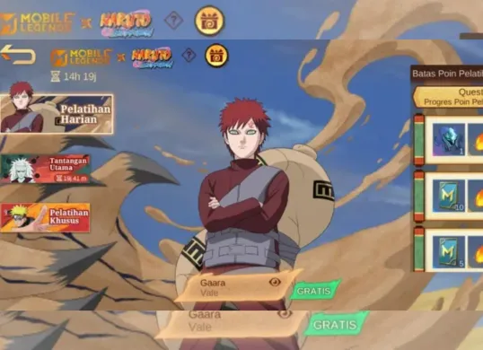 Kolaborasi antara Mobile Legends: Bang Bang (MLBB) dan Naruto. (Sumber: Istimewa)