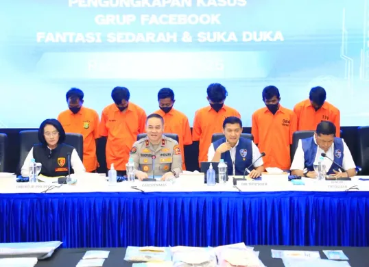 Potret admin grup Fantasi Sedarah yang telah dijadikan tersangka. (Sumber: Polda Metro Jaya)