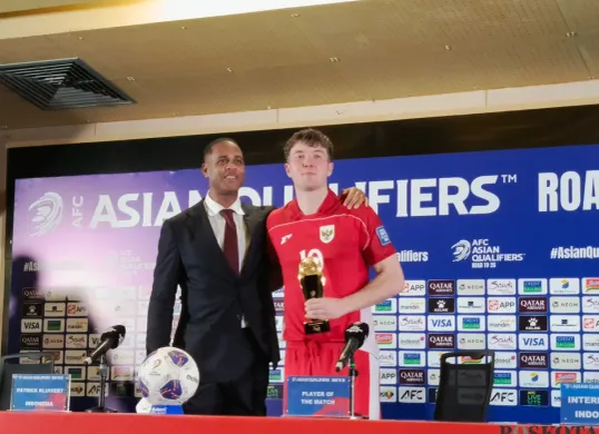 Ole Romeny, pemain kelahiran Nijmegen, Belanda, yang kini resmi berstatus WNI, telah menunjukkan performa impresif dalam dua laga bersama Timnas Indonesia. (Sumber: Poskota/Ali Mansur)
