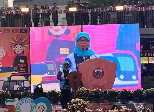 Ketua Harian Panitia HUT Ke-498 DKI Jakarta, Suharini Eliawati. (Sumber: POSKOTA | Foto: M Tegar Jihad)