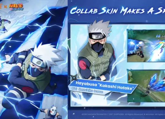Event kolaborasi MLBB x Naruto 2025! Jawab kuis Hokage generasi ke-6 dan raih skin Kakashi. (Sumber: MobileLegendsOL)