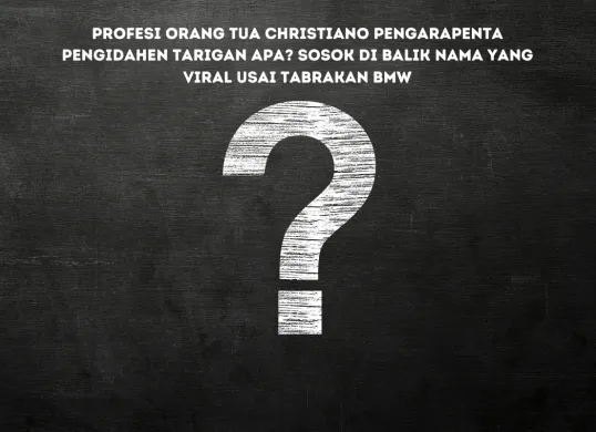 Christiano Pengarapenta Pengidahen Tarigan, diduga sebagai pengemudi BMW dalam kecelakaan Sleman.