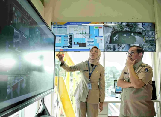 Gubernur Jakarta, Pramono Anung saat resmikan Rumah Pompa Sunter C di Jakut, Senin, 26 Mei 2025. (Sumber: Kominfotik DKI Jakarta)