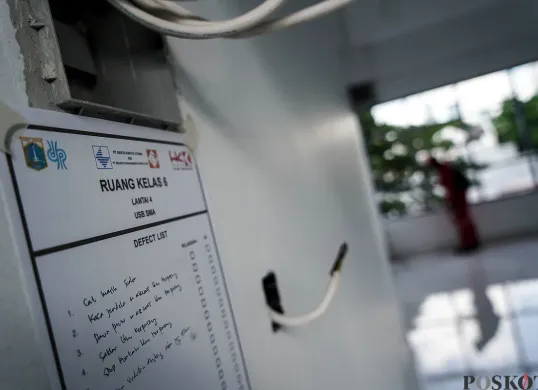 Proyek pembangunan gedung sekolah di Cikini, Jakarta, disorot KPK setelah ditemukan deviasi sebesar 31 persen. (Sumber: POSKOTA | Foto: Bilal Nugraha Ginanjar)