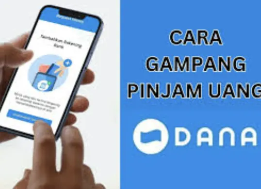 Ilustrasi pengguna smartphone mengajukan pinjaman melalui aplikasi DANA PayLater dengan proses yang cepat, aman, dan tanpa perlu dokumen fisik.
